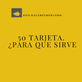 50 Tarjetas: ¿Para qué sirve?
